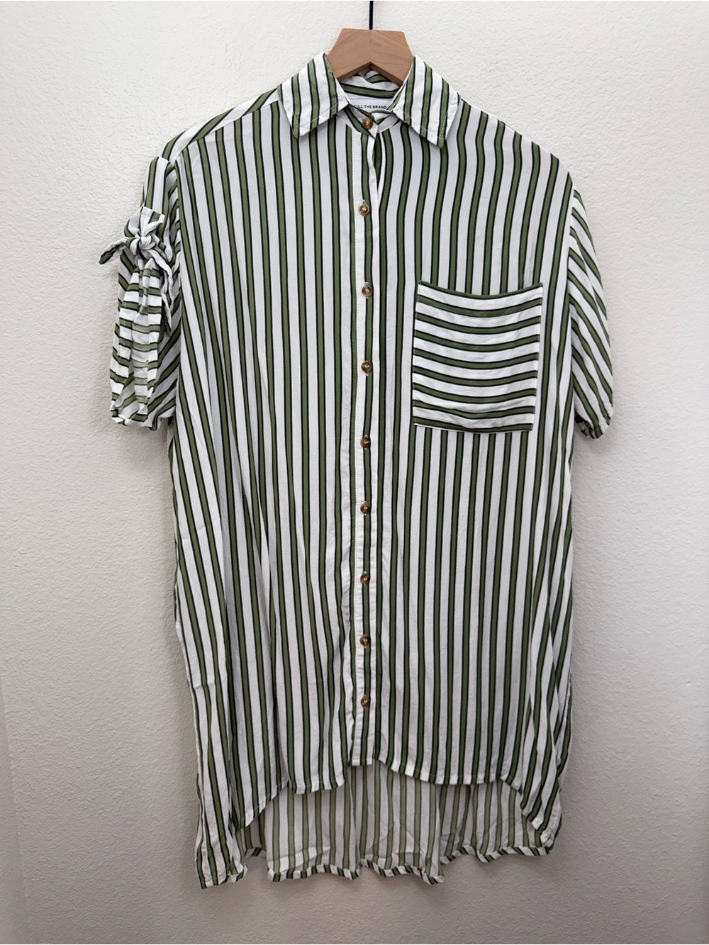 Faithfull the Brand Porte Shirt Dress Almeria Stripe Size 2 - Picture 4 of 11